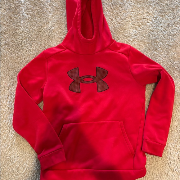 Under Armour Kids Bold Red Hoodie YL - Picture 1 of 3